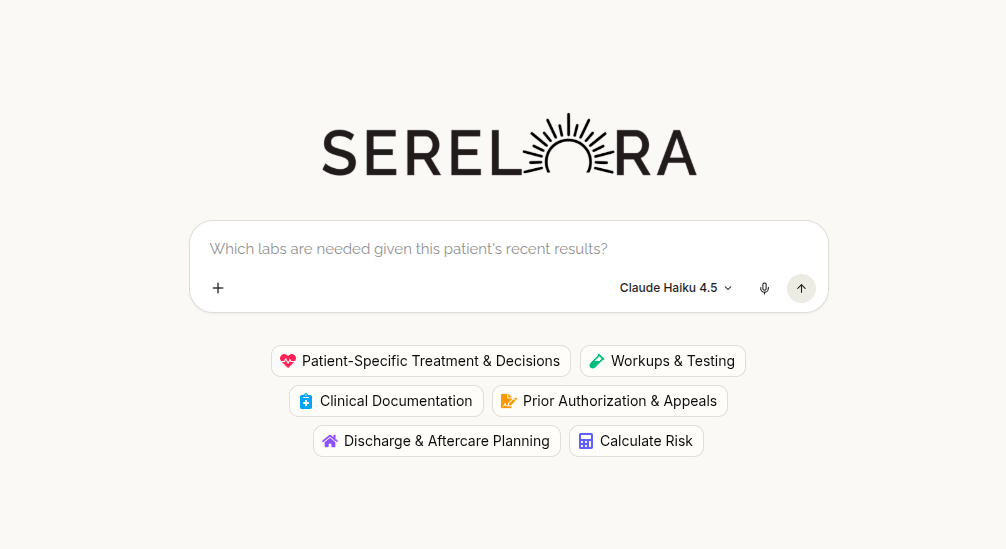 The Serelora Chat EHR Interface