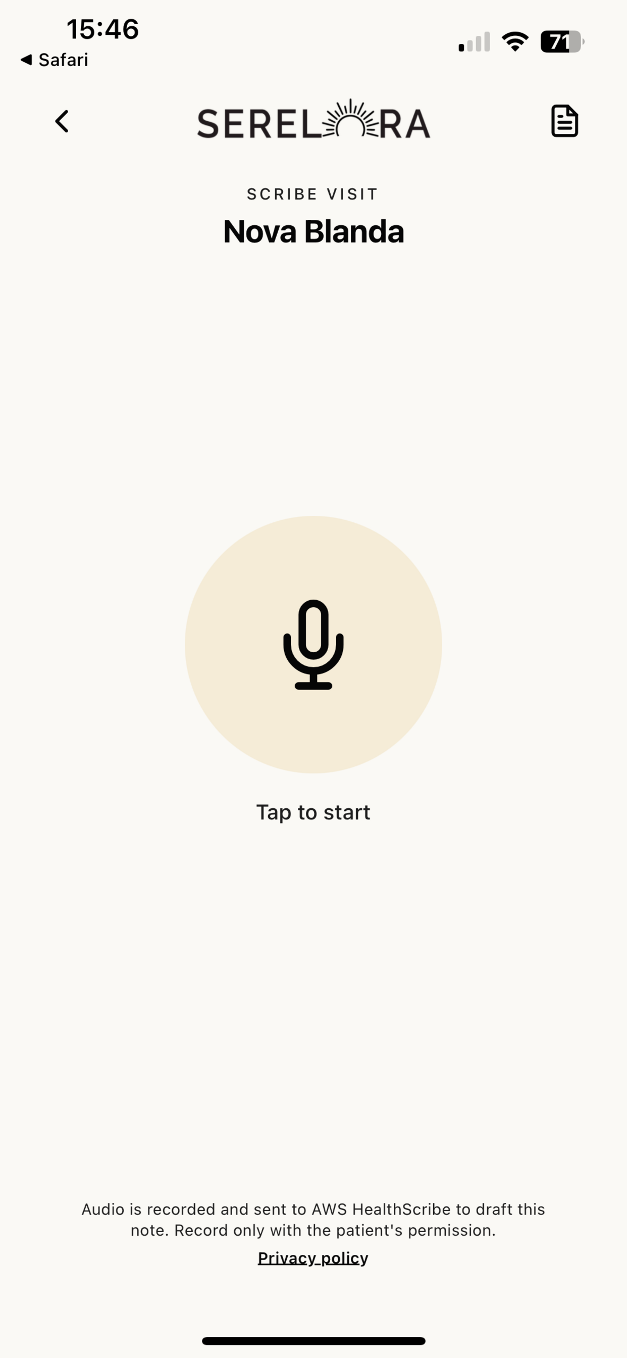 Serelora Launches Ambient AI Scribe Mobile App